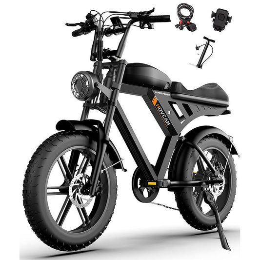 V30MAX/V30 Electric Bike for Adults 1500W/1000W Motor 20" Fat Tire Ebike, 32MPH/28MPH 120/70 Miles,48V 31.2/15.6 AH Dual Battery Hydraulic Disc Brake Electric Motorcycle Bike Full Suspension