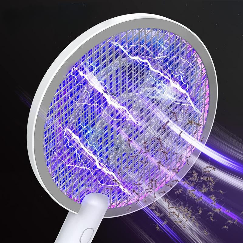 Powerful Indoor and Outdoor Mosquito Killer, Two-In-One Fly Swatter, Rechargeable Mosquito Killer, Safe Household Fly Swatter