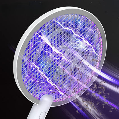 Powerful Indoor and Outdoor Mosquito Killer, Two-In-One Fly Swatter, Rechargeable Mosquito Killer, Safe Household Fly Swatter