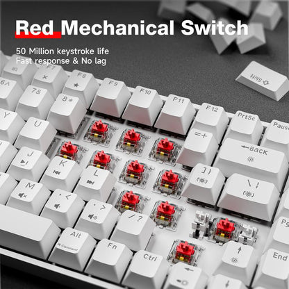 KEMOVE K68Se Pretty Mechanical Keyboard for Gaming and Working in the Office Desksetup Pastel Color Wired