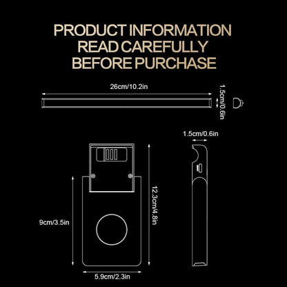 Magnetic Laptop Walkman Lamp, Infrared Sensor Screen Hanging Lamp, Rechargeable Portable Eye Protective Lamp for Laptop Desktop, Lighting