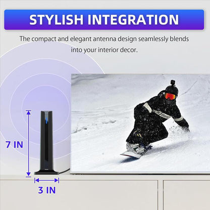 TV Antenna Digital HD Antenna 1080P 4K Indoor Long Range with High-Quality Signal for Home Entertainment
