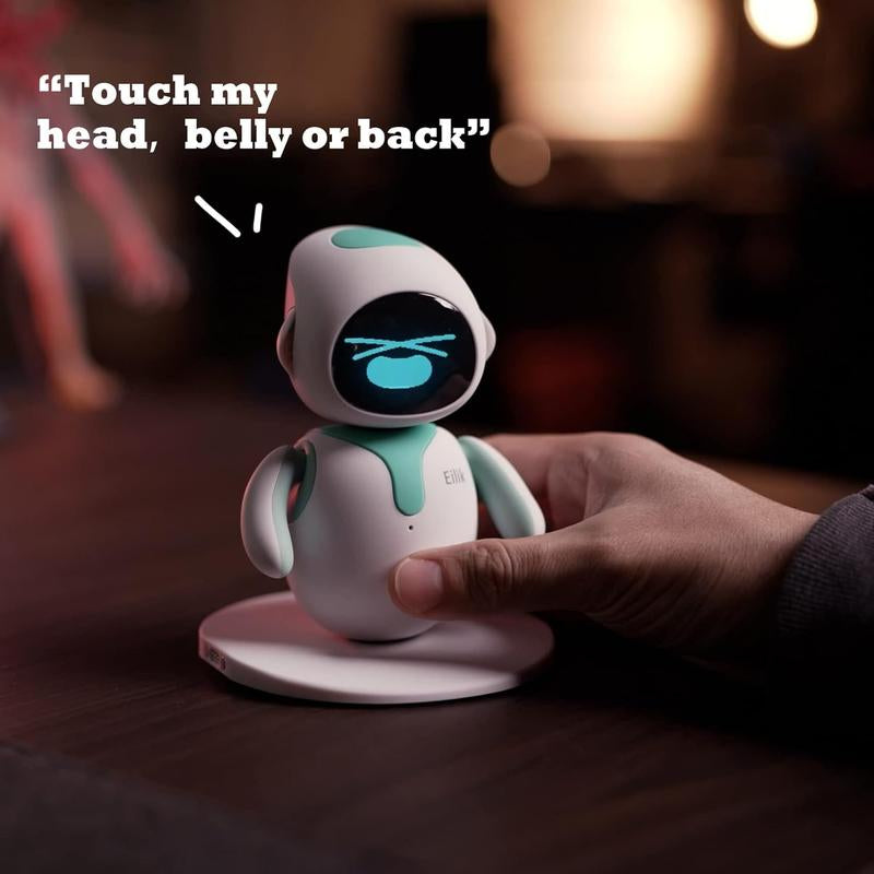 Energize Lab, Cute Robot Eilik Pets Toys with Abundant Emotions, Animations & Mini-Games, Your Perfect Desk Touch Interactive Companion, Holidays & Birthdays Gifts for Girls & Boys