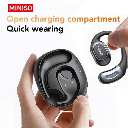 MINISO MS156 Open Ear True Wireless Headphones Long Battery Life Wireless Earhooks Headset, Hifi Stereo Sound Wireless Headphones