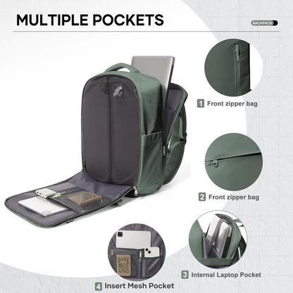 Vacuum Compression Backpack Carry on Travel Backpack for Women Men Airport Backpack Airplane Laptop Backpack Vacuum Travel Bag