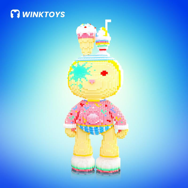 Rabbit Building Block,Winktoys Building Block, Rabbit Toys,Birthday Gift,Trend Decoration,Cool Gifts,Gifts for Boys and Girls,Christmas Gift