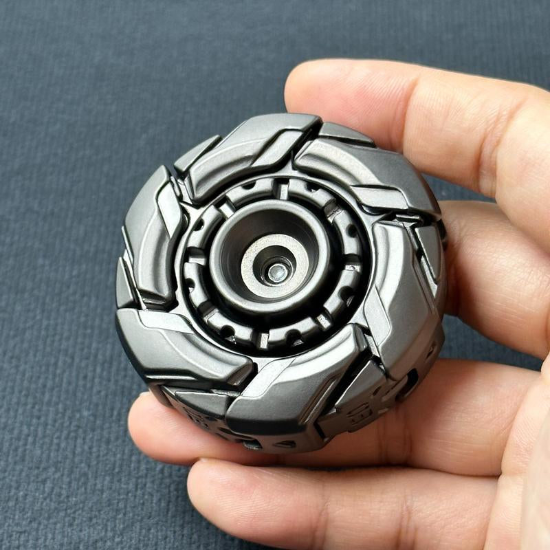 Metal Fidget Spinner, Stress Relief Meta Open Armor Spinning Top, EDC Fidget Sliders, Portable Finger Toy for Adults