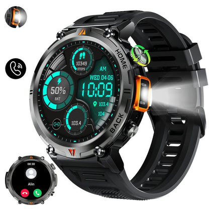 Smartwatch KE3 with 3ATM Waterproof ＆ Muilt-Sport Modes LED Flashlight Wireless Make＆Answer Calls Info Reminder 1.45 Inch TFT Wearable Devices with DIY Watch Faces