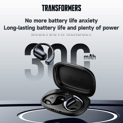 Transformers T68 OWS Smart Voice Assistant Headset, Dynamic Stereo Sound Earbuds with ENC Call Noise Canceling Mic with Touch Control