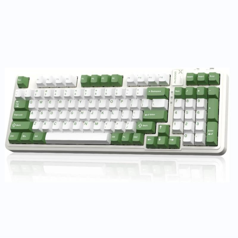 AUSDOM 98Pro Silent Mechanical Keyboard,Wireless Hot Swappable Gaming Keyboard with Backlit,Gasket Structure,Pre-Lubed Tactile Switches,2.4Ghz/Type-C/Bluetooth Custom Keyboard