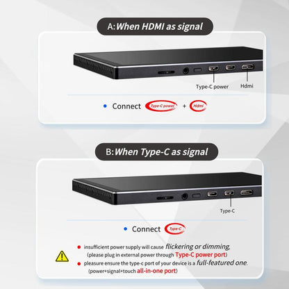 Restock Wisecoco 7-Inch Portable Touchscreen Monitor, PC Accessories Mini PC IPS 1080P LCD Display, Second Screen for Gaming, Switch, PS5, Xbox, Laptop & PC, USB-C, HDMI, Ultra-Thin Sensor Panel for Cpu/Gpu/System Stats
