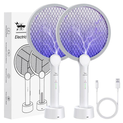 Powerful Indoor and Outdoor Mosquito Killer, Two-In-One Fly Swatter, Rechargeable Mosquito Killer, Safe Household Fly Swatter