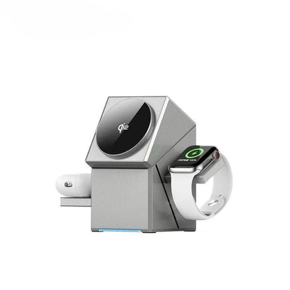 3-In-1 Wireless Charging Station QI2 Magnetic Charger for Iphone 16 15 14 13 Pro Max plus - 15W Fast Charging, Chargeable, Square Box Electronic