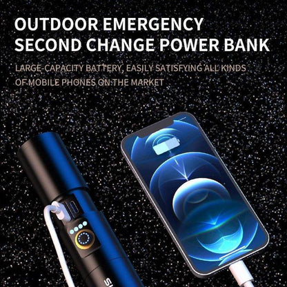 SKYFIRE Flashlight Cylinder,Versatile,Zoomable, Compact and Portable, Suitable for Home Use, Exploration, Mountaineering and Patrolling