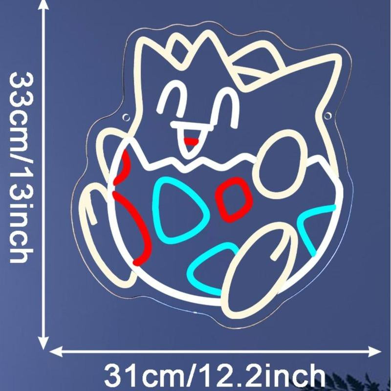 Bulbasaur Neon Signs for Wall Decor, USB Powered for Bedroom Bar Store Birthday Party Man Cave Christmas Supply Gifts