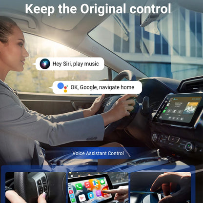 Android Ai Box Pro Built in Youtube Netflix Tiktok IPTV Wired to Wireless Carplay Car Accessories