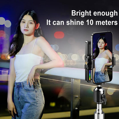 LED Camera Light Portable Photography Video Lights Selfie for Warm and Cool 3 Colors 3000-9900K 72Pcs Beads with Cell Phone Clip 1/4 Standard Screw 1500Mah Rechargeable CRI 80