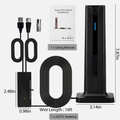 TV Antenna Digital HD Antenna 1080P 4K Indoor Long Range with High-Quality Signal for Home Entertainment