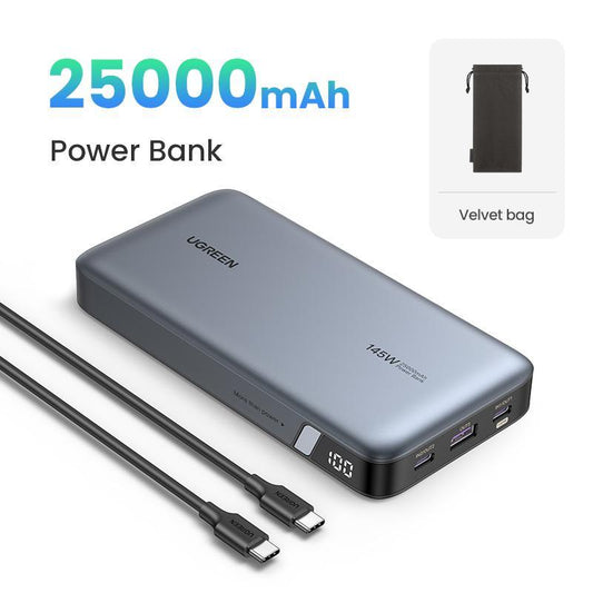 UGREEN 25000Mah PD145W Powerbank 20000Mah PD100W Powerbank Fast Charging with Type C Cable for Iphone 16 Pro Max Chargeable Accessories Springtok