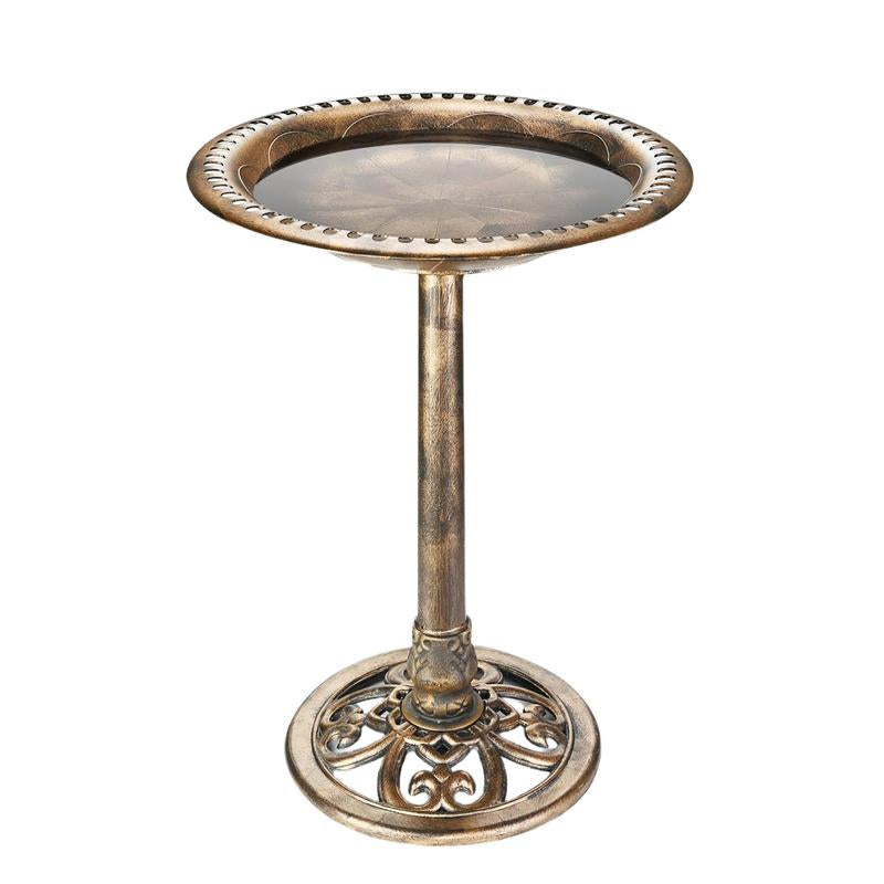 AISITIN Outdoor Garden Bird Bath Fountain,With a 2.5W Solar Fountain,Weather Resistant Polyresin,For Outdoor Use in Settings Gardens,Patios,And Ponds(Split the Shipping Package into 2 Parts)