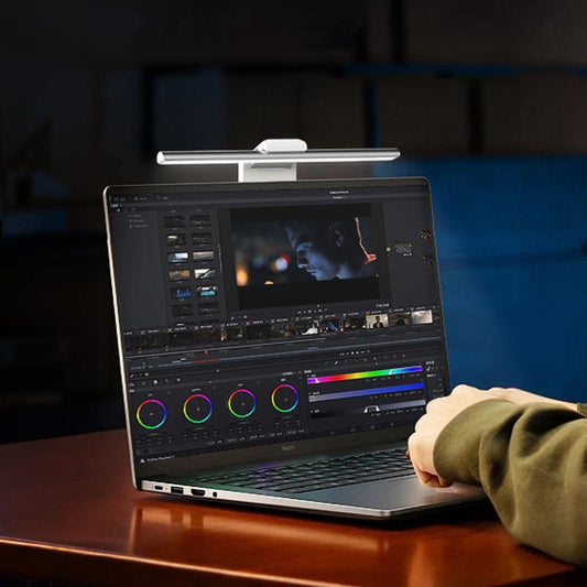 Magnetic Laptop Walkman Lamp, Infrared Sensor Screen Hanging Lamp, Rechargeable Portable Eye Protective Lamp for Laptop Desktop, Lighting