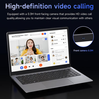 RNRUO 14 Inch Laptop Intel Celeron Processor N3350 6GB RAM 64GB+128GB SSD/64GB+256GB SSD Windows 10 Cpu Fathersdaygift