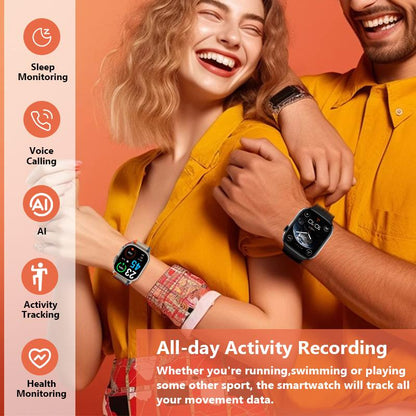 Ultimate Sport Smart Watch with Jet Black Aluminium Case - 2.02" Ultra-Clear Display, S/M. Fitness Tracker, Heart Rate, Water Resistant, All-Day Wear Comfort