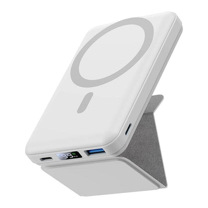 Magnetic Battery ，Magnetic Power Bank , 10000 Mah Power Bank with Folding Stand with USB-C Cable LED Display, Magnetic Power Bank 22.5W PD Fast Charging for Iphone D013