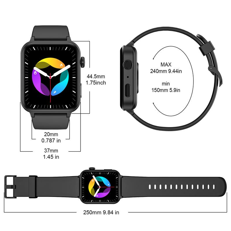 Smart Watches R30Pro Fitness Tracker Smartwatch with Call Function & Heart Rate Monitoring,1.83 Touch Screen Multifunction Smartwatch for BT Calls Fitness Wristwatch, Smart & Wearable Devices for Iphone Android Smartphone