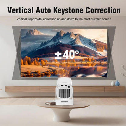 [US Warehouse] Magcubic 4K Smart HY310 Portable Projector Native 1080P Auto Focus 330ANSI Android 11 BT5.4 WIFI6 Airmouse Built-In Speaker Allwinner H713 180° Flexible Rotating 60Hz Reflash Home Cinema Mini Projector 130"Screen Audio