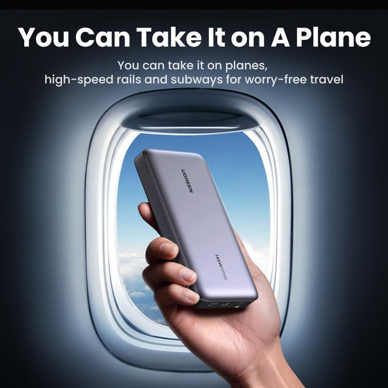 UGREEN 25000Mah PD145W Powerbank 20000Mah PD100W Powerbank Fast Charging with Type C Cable for Iphone 16 Pro Max Chargeable Accessories Springtok