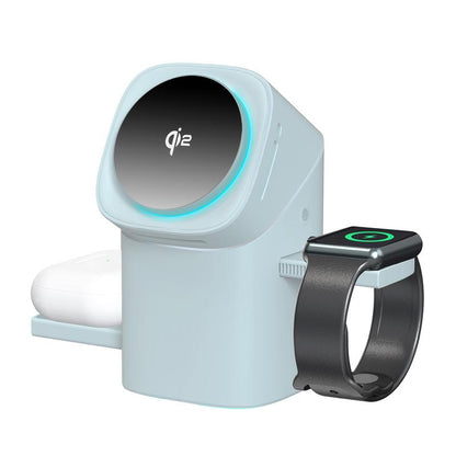 3-In-1 Wireless Charging Station QI2 Magnetic Charger for Iphone 16 15 14 13 Pro Max plus - 15W Fast Charging, Chargeable, Square Box Electronic