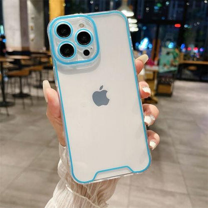 Case for Iphone 16 15 14 13 12 11 Pro Max Fluorescent Case Shockproof Clear Silicone Cover TPU Protector Cellphone Phonecase Neon Smartphone