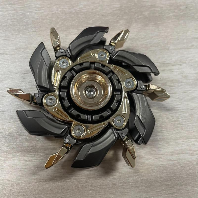 Metal Fidget Spinner, Stress Relief Meta Open Armor Spinning Top, EDC Fidget Sliders, Portable Finger Toy for Adults
