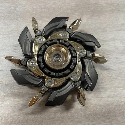 Metal Fidget Spinner, Stress Relief Meta Open Armor Spinning Top, EDC Fidget Sliders, Portable Finger Toy for Adults