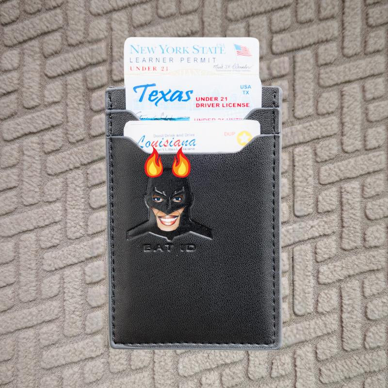 3-Tier Bat Hero Featuring ID Wallet, Driver License Holder(Please Read the Last Part of Our Description!), Best Gifts for Father'S Day, Unisex