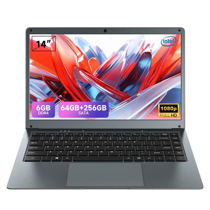 RNRUO 14 Inch Laptop Intel Celeron Processor N3350 6GB RAM 64GB+128GB SSD/64GB+256GB SSD Windows 10 Cpu Fathersdaygift