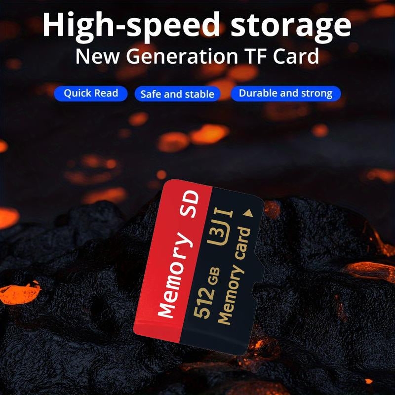 Eonetech Springtok 512GB High-Speed Micro SD Cards + SD Card Adapter - Reliable SD Flash Memory with TF Storage Power for Cameras, and Tablets,Excellent Camera Accessory, Camera Accessories for Smartphone, Camera, Laptop, PC, Gifts for Boyfriend
