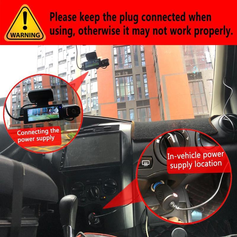 BCUOZ Front & Rear Dashcam, 1 Count Dash Camera for Car, Wide Angle Car Driving Recorder with IR Night-Vision G Sensor, 3.16 Inch IPS Screen 1080P HD Camera with Dual Lens, Fall Gift, Birthday Gifts