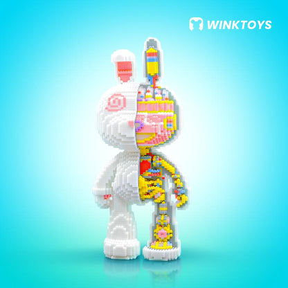 Rabbit Building Block,Winktoys Building Block, Rabbit Toys,Birthday Gift,Trend Decoration,Cool Gifts,Gifts for Boys and Girls,Christmas Gift