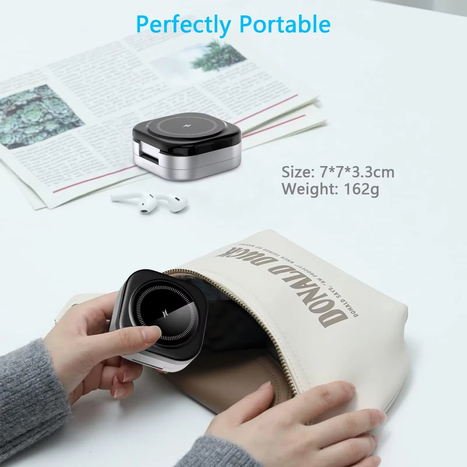 3 in 1 Magnetic Wireless Charger Stand Pad Magnet Fast Charging Station for Magsafe Iphone 12-16 Samsung Galaxy Watch Iwatch 1-9