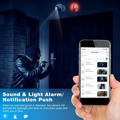 Litymol Magnetic Wireless Window Security Camera with 2K Resolution, AI Motion Detection, Color Night Vision, 2-Way Audio and Cloud Storage