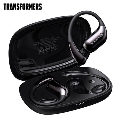 Transformers T68 OWS Smart Voice Assistant Headset, Dynamic Stereo Sound Earbuds with ENC Call Noise Canceling Mic with Touch Control