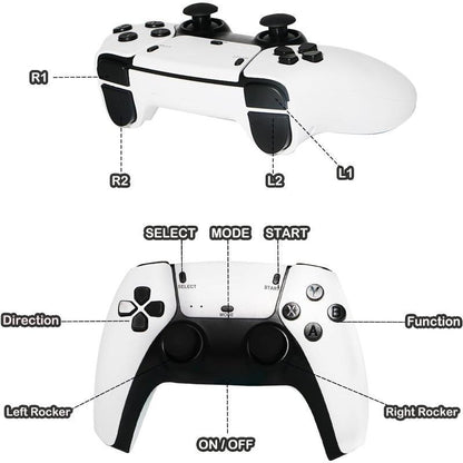 【Plug and Play】Cooinut 20,000+ Retro Gamestick,Plug and Play Videogameconsoles with 2.4G Wireless Controllers,4K Hdml Output.Usb Gaming. Premium Competitive Dual Controllers.Gifts for Friend，Family