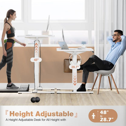 Standing Desk, Electric Standing Desk Adjustable Height, Ergonomic Adjustable Desk with Memory Preset, Computer Desk Stand up Desk with T-Shaped Bracket Suitable for Home Office