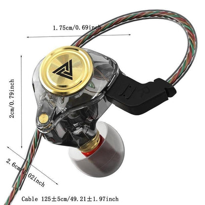 Portable Wired In-Ear Noise-Cancelling Headphones with Built-In Microphone, Hifi Bass Effect, 3D Stereo and 8D Audio Experience, Designed for Games, Sports. Suitable for Working Out in the Gym, Outdoor Sports, Immersive Games, 2024 New Halloween Gift