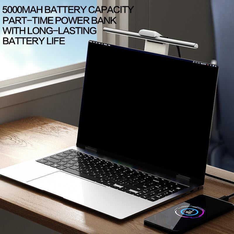 Magnetic Laptop Walkman Lamp, Infrared Sensor Screen Hanging Lamp, Rechargeable Portable Eye Protective Lamp for Laptop Desktop, Lighting