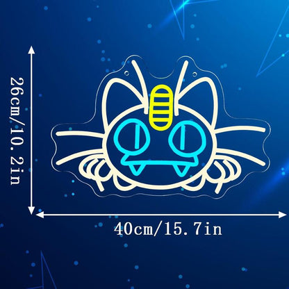 Bulbasaur Neon Signs for Wall Decor, USB Powered for Bedroom Bar Store Birthday Party Man Cave Christmas Supply Gifts