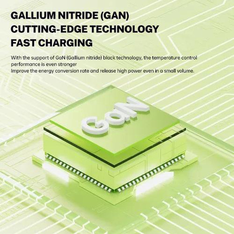 W&O 2-In-1 Gan 120W Fast Charger with Retractable Type-C and Ligtning Cable | Portable Adapter for Iphone 16, Ipad, Macbook, Multi-Device Fast Charging, Folding Charing