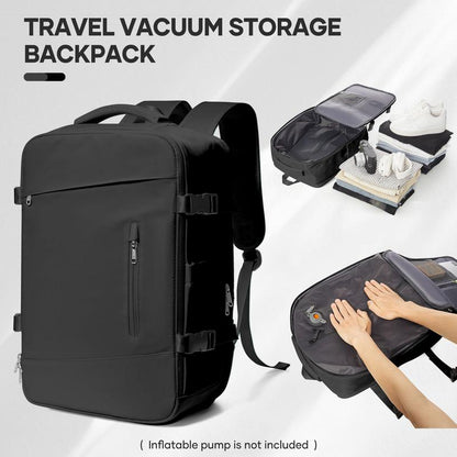 Vacuum Compression Backpack Carry on Travel Backpack for Women Men Airport Backpack Airplane Laptop Backpack Vacuum Travel Bag